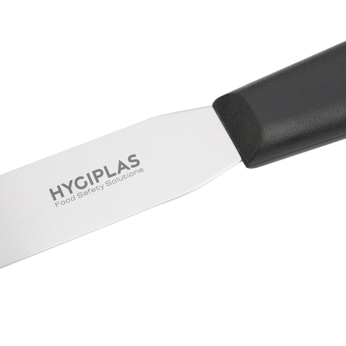 Couteau spatule à lame droite noir 100 mm - Hygiplas