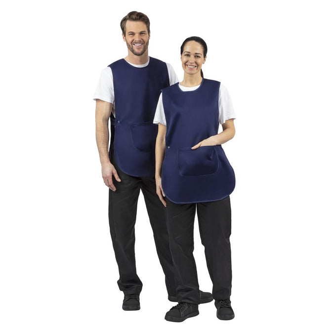 Tablier chasuble avec poche bleu marine - Whites Chefs Clothing