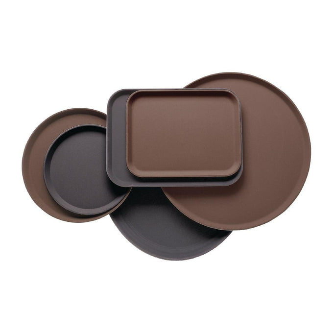 Plateau rectangulaire fibre de verre antidérapant Camtread noir 325 × 530 mm - Cambro