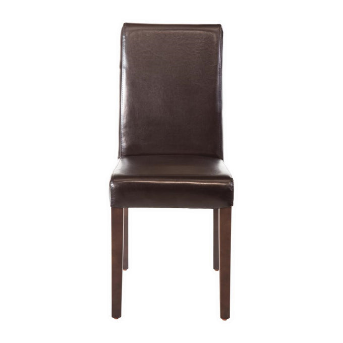 Chaises en simili cuir marron foncé (lot de 2) - Bolero