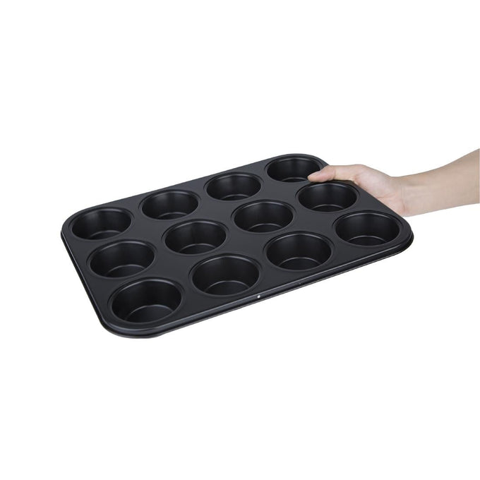Plaque antiadhésive de 12 moules à muffins - Vogue