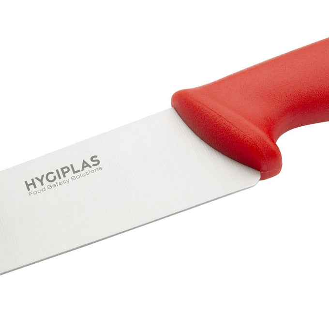 Couteau de cuisine rouge 218 mm - Hygiplas