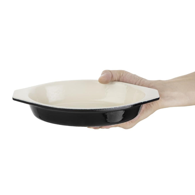 Plat à gratin ovale noir 650 ml - Vogue