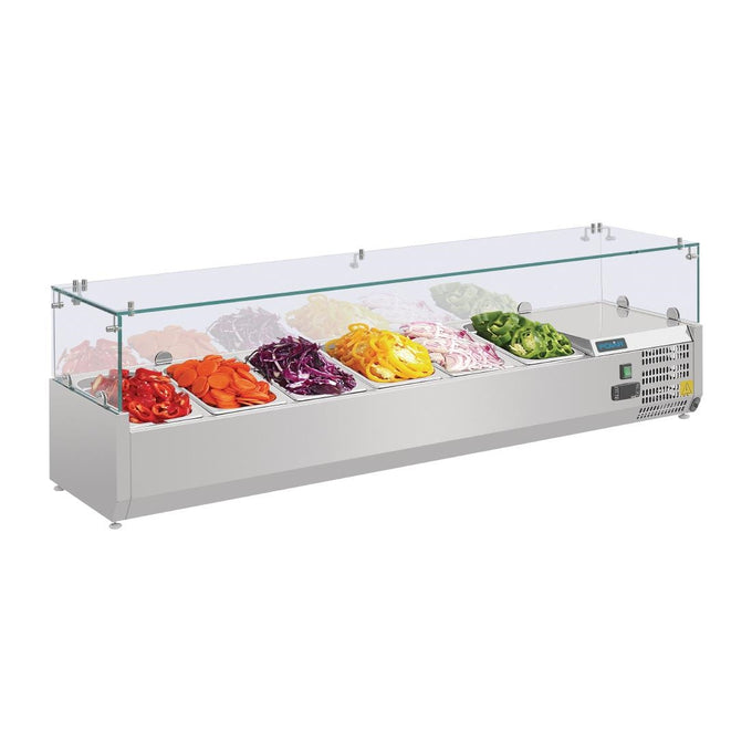 Saladette réfrigérée pour comptoir à pizza Série G 6x GN 1/4 - Polar