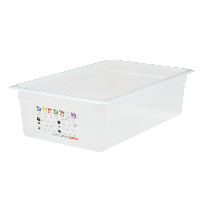 Bac en polypropylène Safetrak IML GN 1/1 150 mm - Cambro