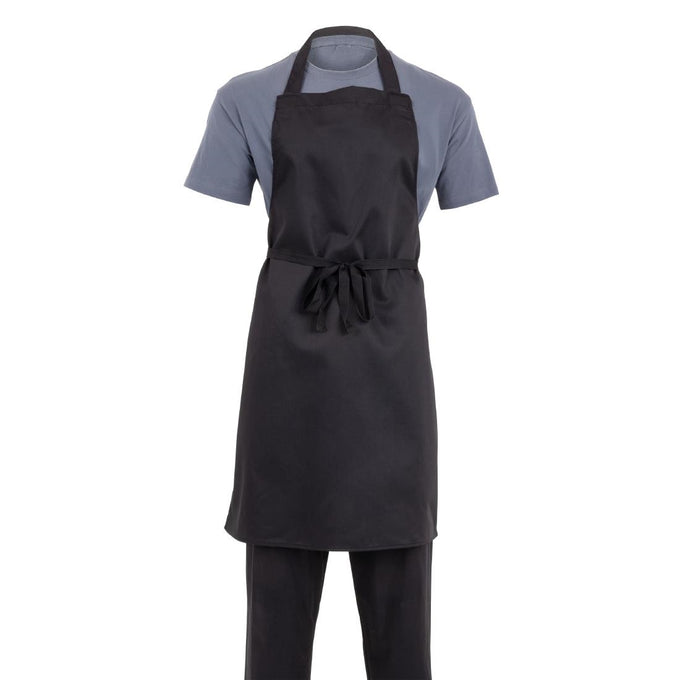 Tablier bavette noir - Whites Chefs Clothing