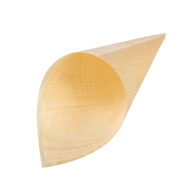 Cônes biodégradables en peuplier 75 × 170 mm (lot de 100) - Fiesta Compostable