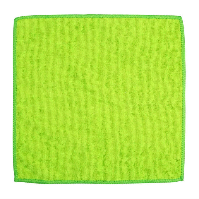 Chiffons en microfibre verts (lot de 5) - Jantex