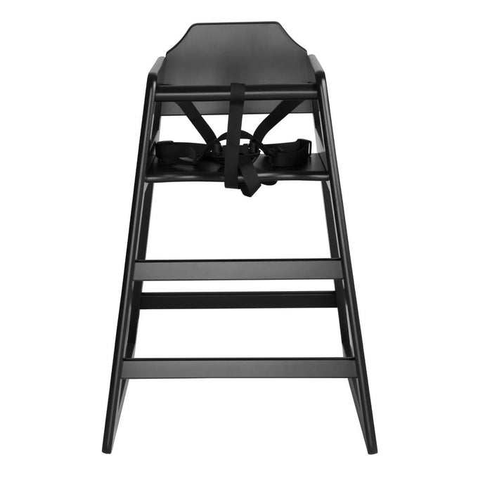 Chaise haute en bois noire - Bolero