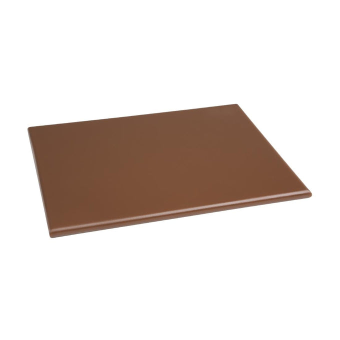 Petite planche à découper haute densité marron - L 305 x P 229 x H 12 mm - Hygiplas