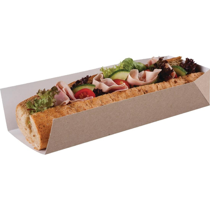 Cartons à sandwichs recyclables 250 mm lot de 500 - Colpac