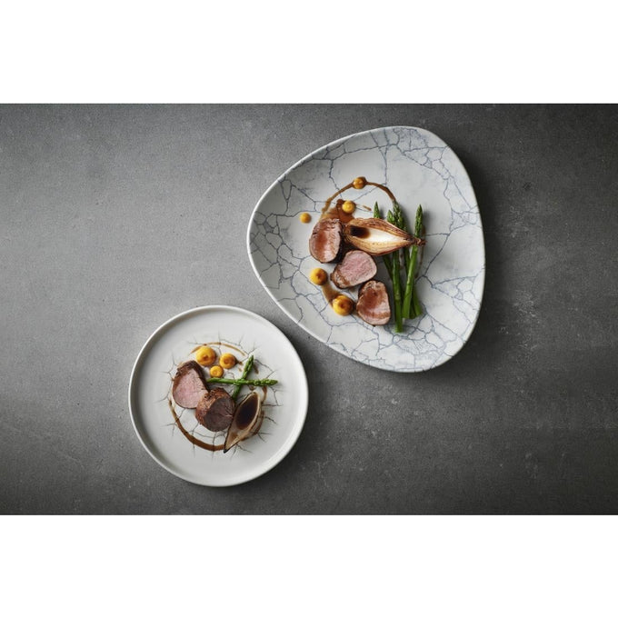 Assiettes avec rebord Studio Prints Kintsugi Agate Grey 260 mm (lot de 6) - Churchill