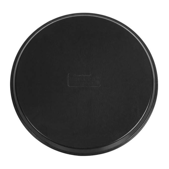 Plateau de service rond fibre de verre antidérapant Camtread noir 40,5 cm - Cambro