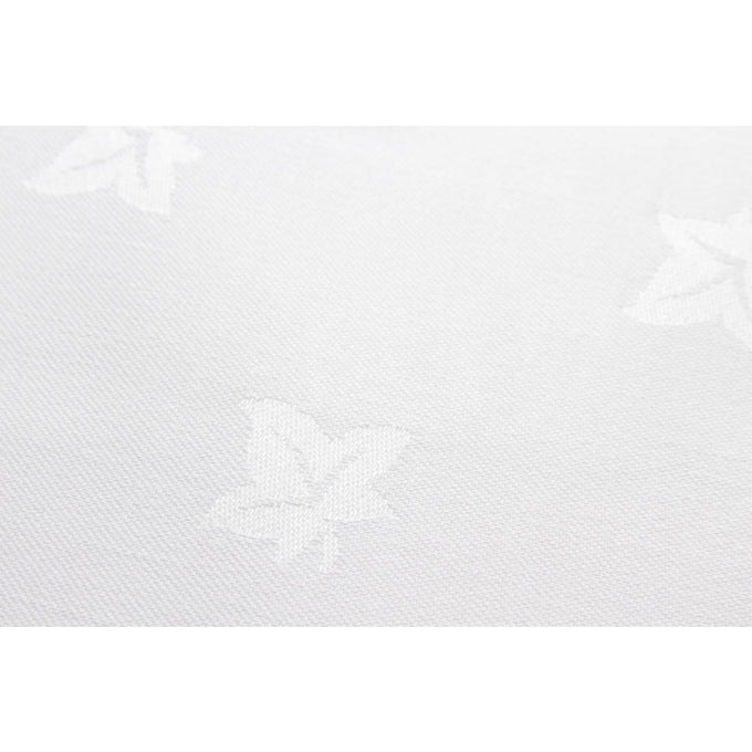 Serviettes blanches en coton motif feuille de lierre Luxor 550 × 550 mm (lot de 10) - Mitre Luxury