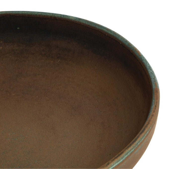 Assiettes creuses calottes vert bronze Canvas 230 mm (lot de 6) - Olympia