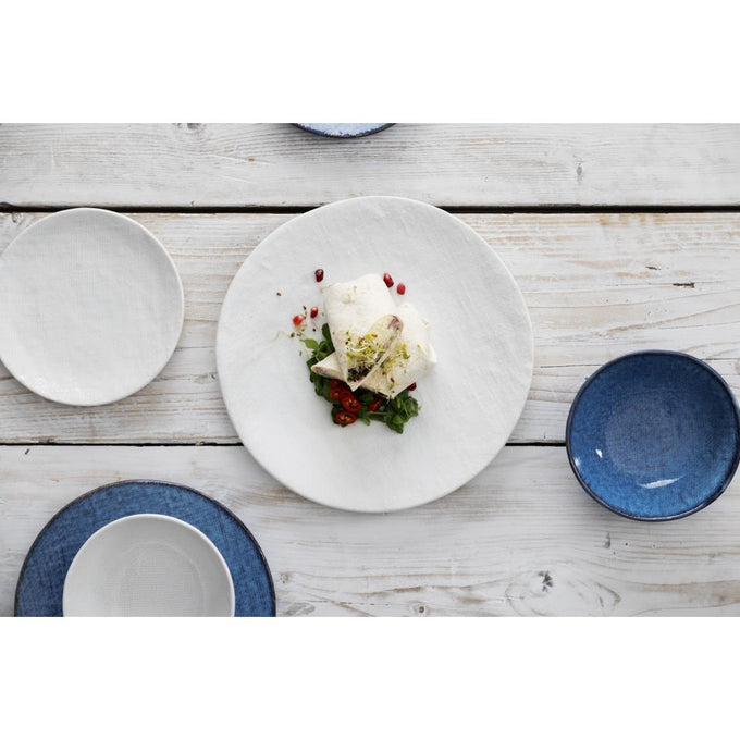 Bols plats Denim Blue 160 mm (lot de 6) - Olympia