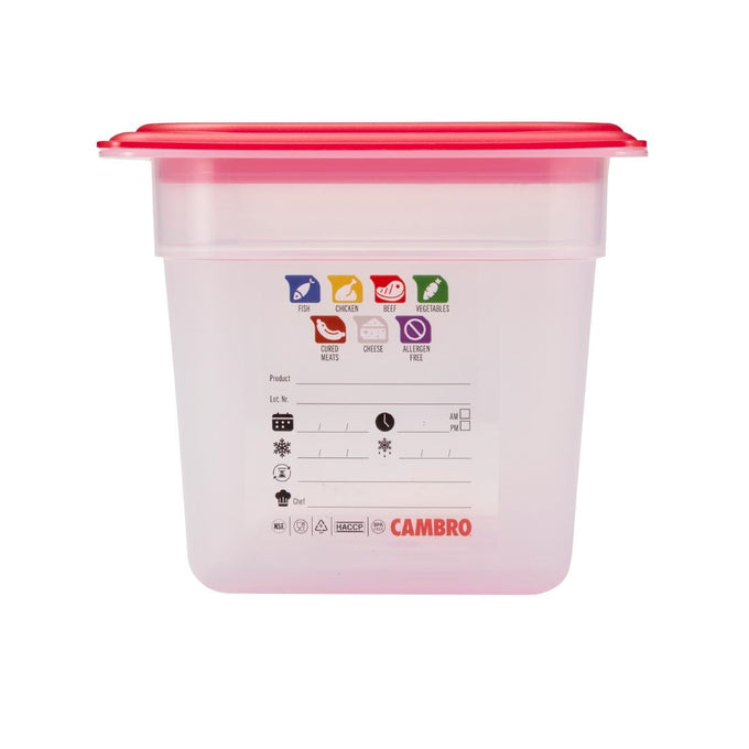 Bac en polypropylène Safetrak IML GN 1/3 150 mm - Cambro