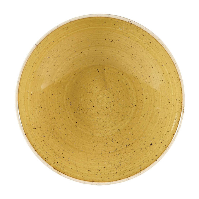Assiettes coupes rondes Stonecast Mustard Seed Yellow 182 mm (lot de 12) - Churchill