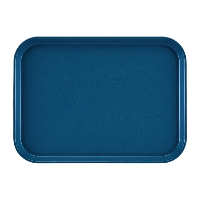Plateau rectangulaire antidérapant en fibre de verre EpicTread bleu 350 mm - Cambro