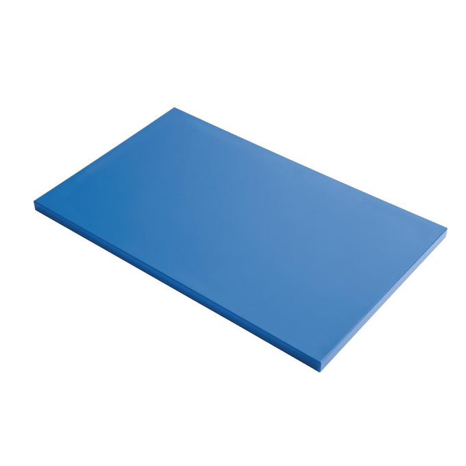 Planche à découper en polyéthylène haute densité bleue - L 400 x P 600 x H 20 mm - Gastro M