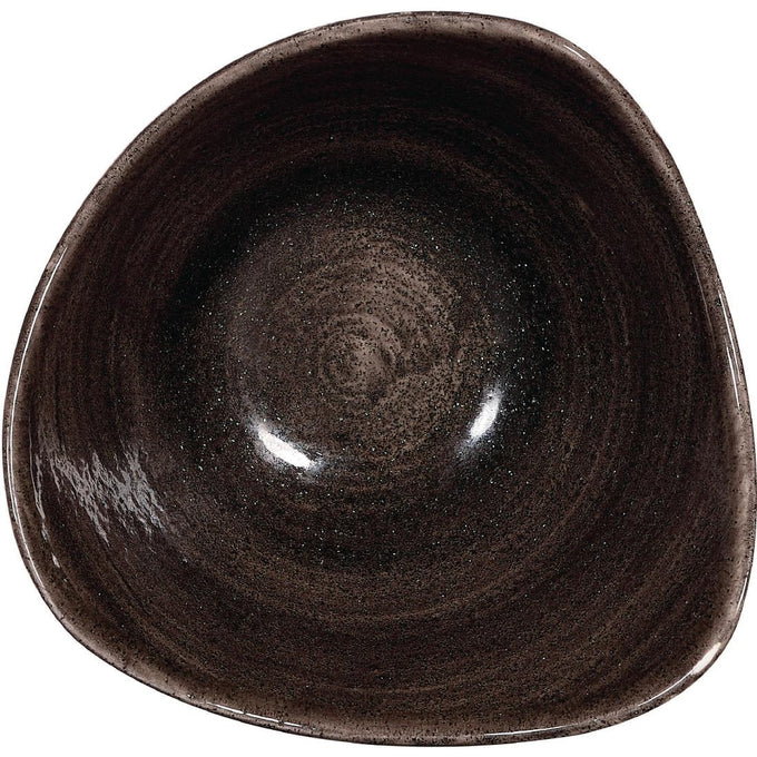 Bols triangulaires Stonecast Patina Black 153 mm (lot de 12) - Churchill