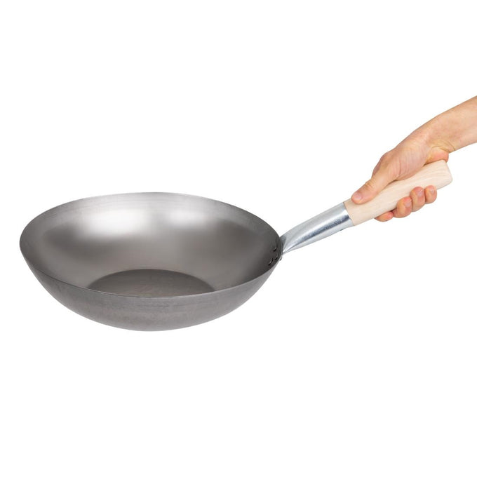 Wok en acier doux 330 mm - Vogue