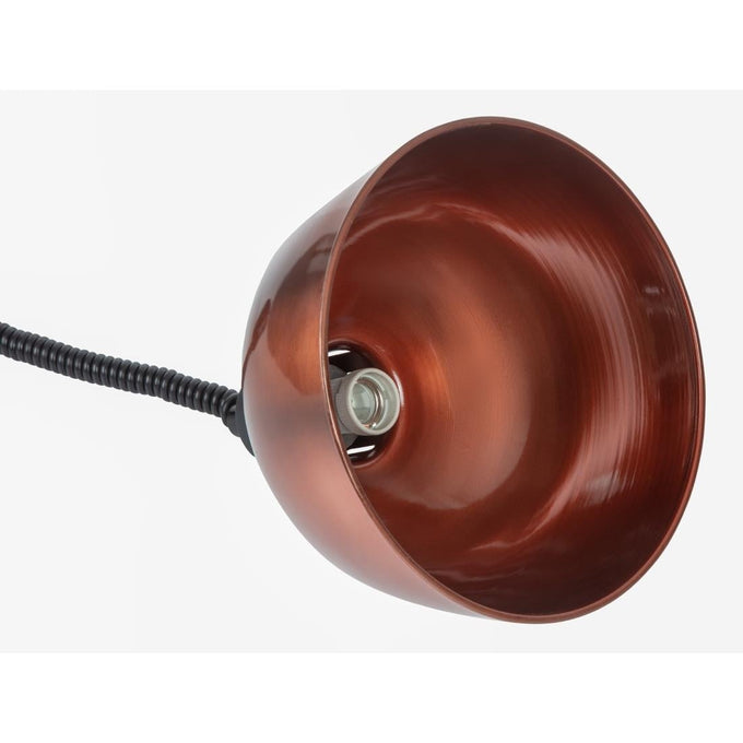 Lampe chauffante dôme rétractable finition cuivre - Buffalo