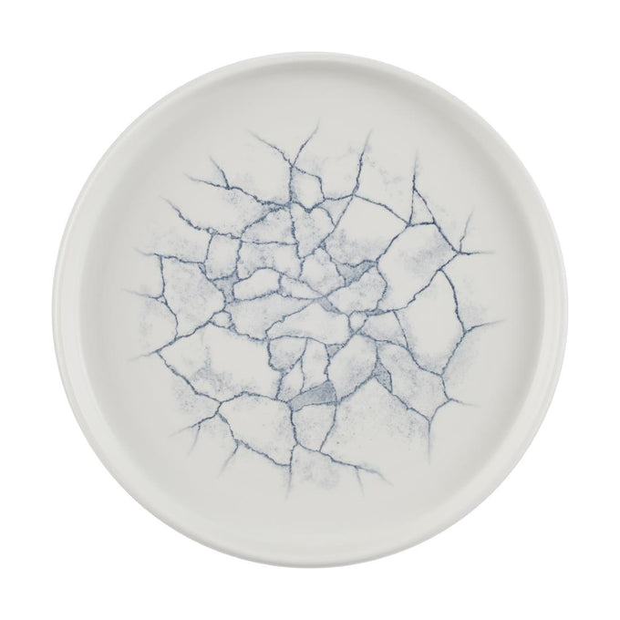 Assiettes avec rebord Studio Prints Kintsugi Pearl Grey 220 mm (lot de 6) - Churchill
