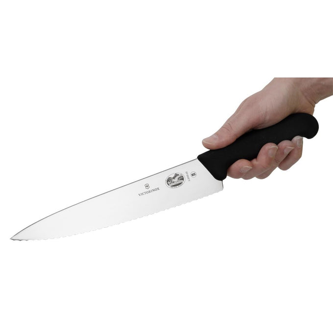 Couteau de cuisine denté Fibrox 220 mm - Victorinox