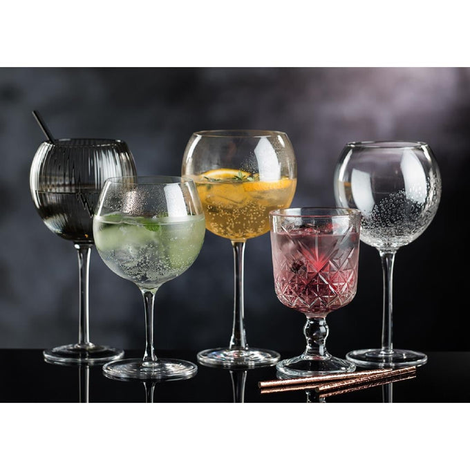 Verres à cocktail Hayworth gris 580 ml (lot de 6) - Utopia