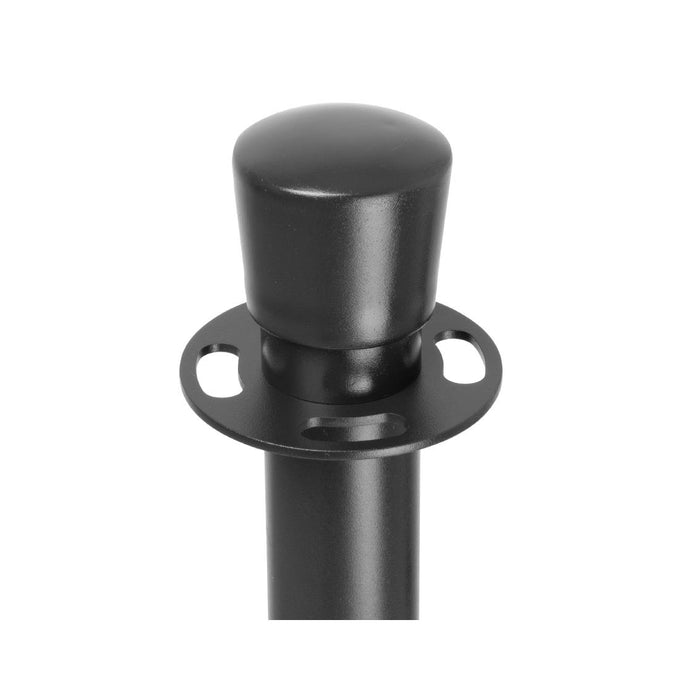 Poteaux d'accueil base plate noirs (lot de 2) - Bolero