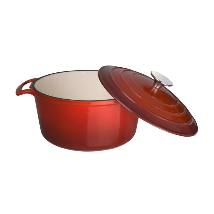 Grande cocotte ronde rouge - 4 L - Vogue
