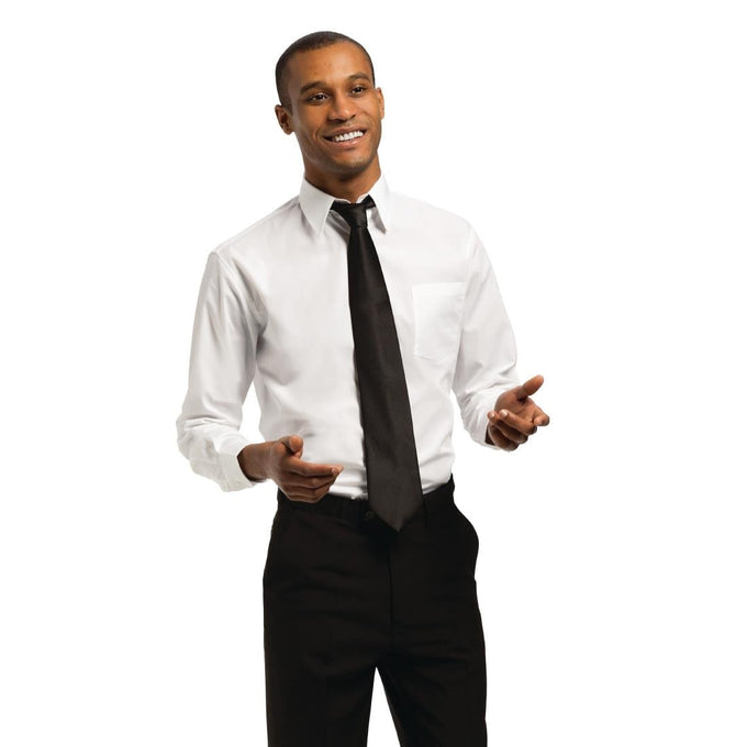Chemise mixte Uniform Works manches longues blanche S - Chef Works