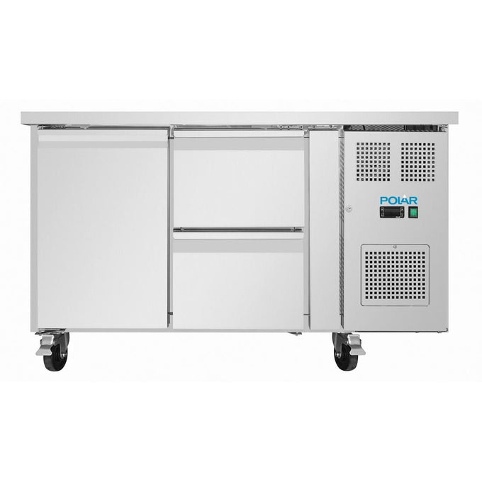 Table réfrigérée positive série U 1 porte 2 tiroirs - 314 L - Polar