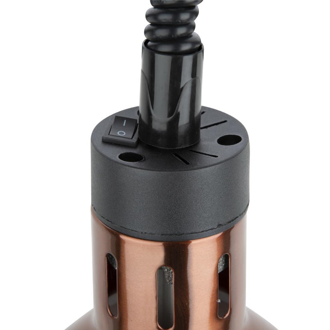 Lampe chauffante rétractable finition cuivre - Buffalo