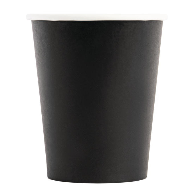 Gobelets boissons chaudes paroi simple noirs 230 ml (lot de 1000) - Fiesta Recyclable