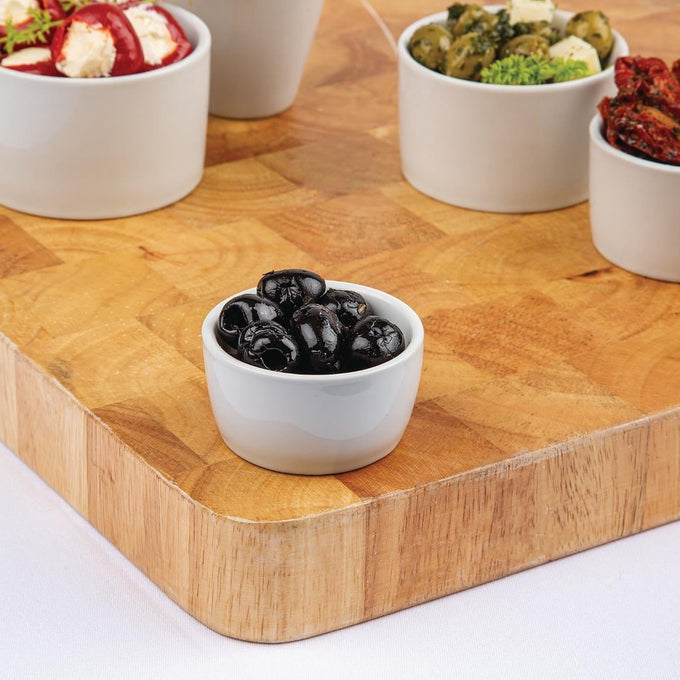 Pots à beurre Whiteware 62 mm (lot de 12) - Olympia