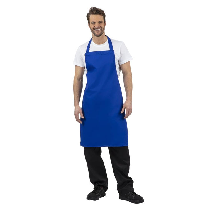 Tablier bavette bleu roi - Whites Chefs Clothing