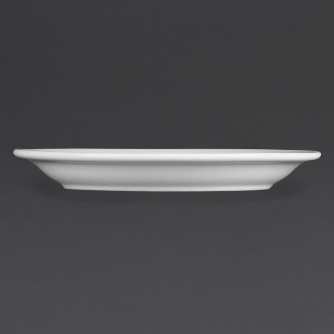 Assiettes à bord étroit Whiteware 202 mm (lot de 12) - Olympia