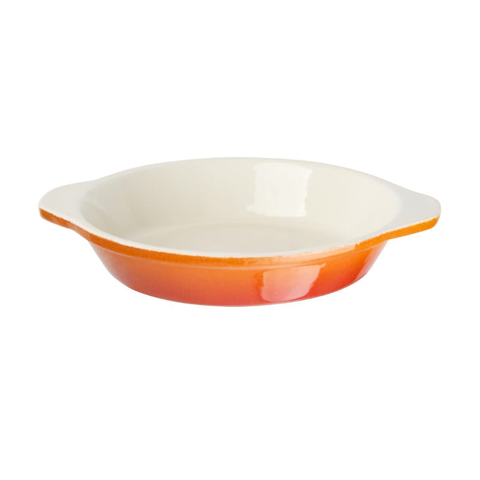 Plat à gratin rond orange 400 ml - Vogue