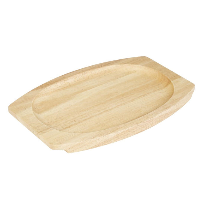 Planche en hévéa pour plat ovale en fonte 335 × 205 mm pour GJ557 - Olympia