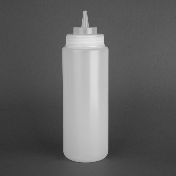 Distributeur de sauce à col large 909 ml transparent - Vogue