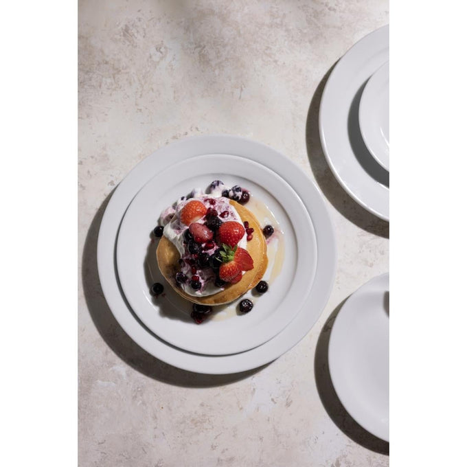 Assiettes à bord étroit Athena 284 mm (lot de 6) - Olympia