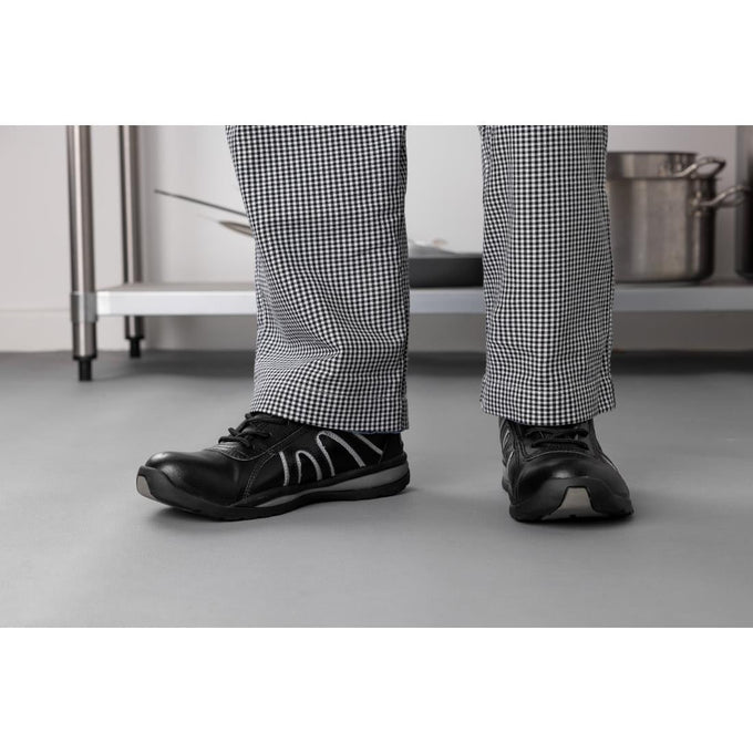 Baskets de sécurité Basix noires - Slipbuster Footwear