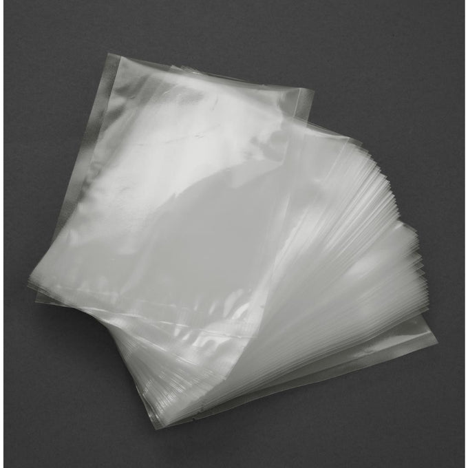 Sacs gaufrés compostables pour machine sous vide 150 × 250 mm (lot de 50) - Vogue