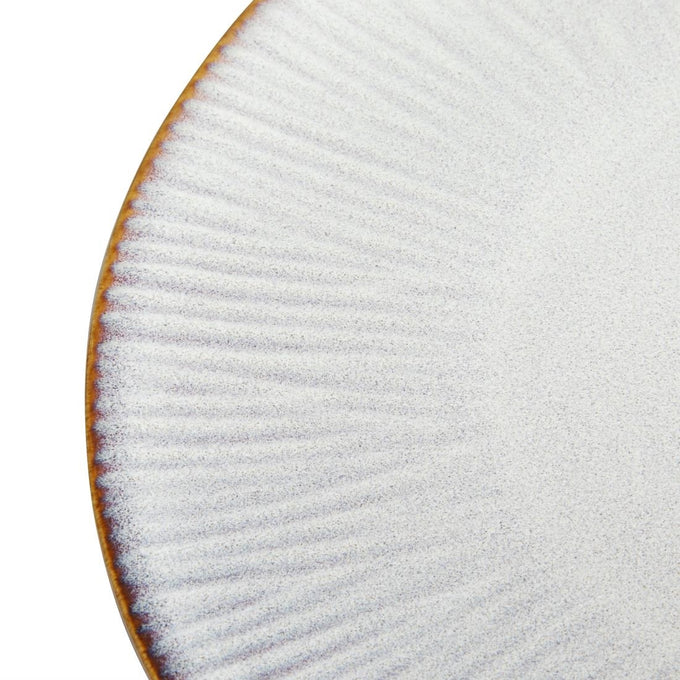 Assiettes Plates Drift En Relief Gris 220 mm (lot de 6) - Olympia