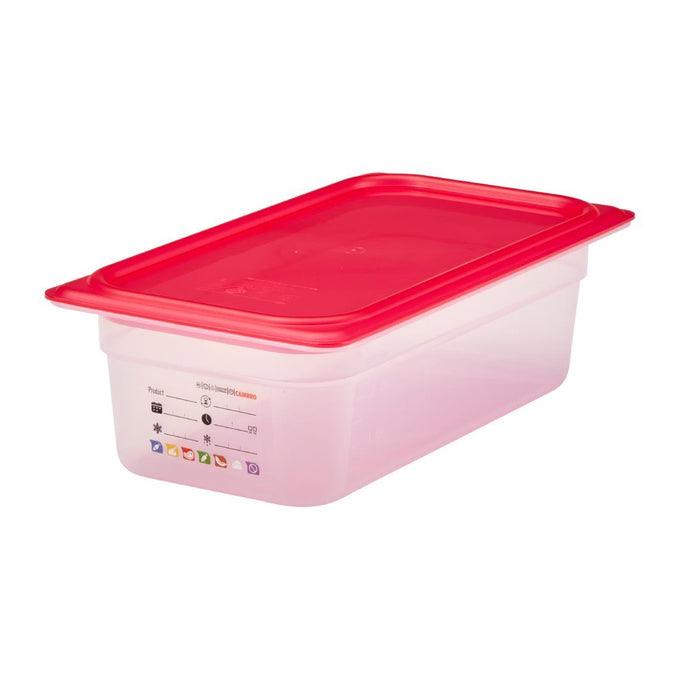Bac en polypropylène Safetrak IML GN 1/3 100 mm - Cambro