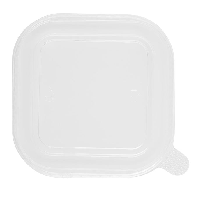 Couvercles PET pour barquettes carrées (lot de 300) - Fiesta Recyclable