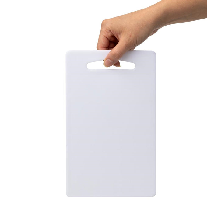 Planche à découper en basse densité - L 250 x P 150 x H 6 mm - Hygiplas