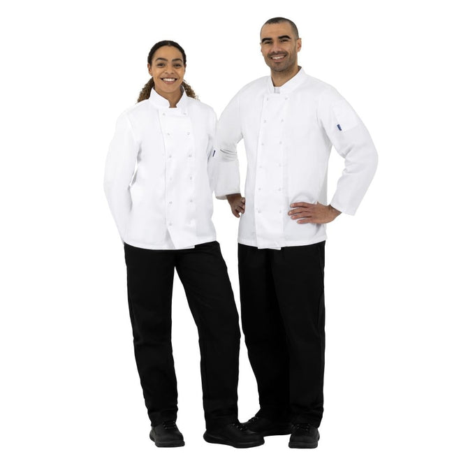 Veste de cuisine mixte Vegas manches longues blanche - Whites Chefs Clothing
